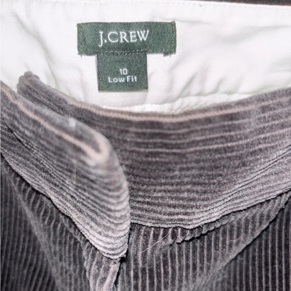 J. Crew Black Corduroy Pants Trouser Wide Leg Low Fit Size 10 Minimalist Classic - Picture 3 of 4